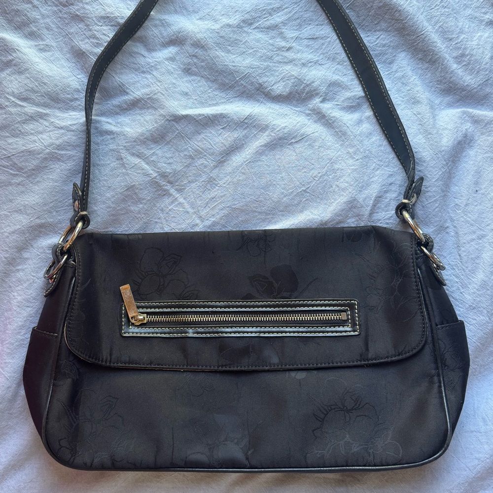Villager by Liz Claiborne Shoulder Bag with Subtle Embossed Floral Pattern